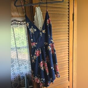 Windsor Floral Lace Back Romper